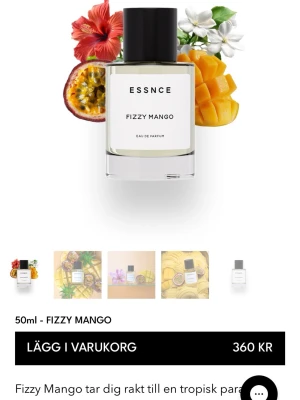 Fizzy Mango parfym från Essnce - Fräsch parfym med tropisk doft av mango, passionsfrukt och blommiga inslag. Helt ny aldrig använd endast luktad på