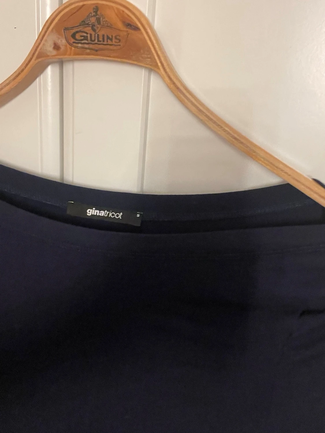 Mörkblå långärmad topp Gina Tricot - 1