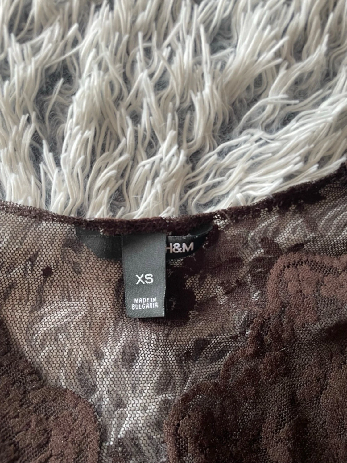 Brun babydoll spets top  från H&M - 1
