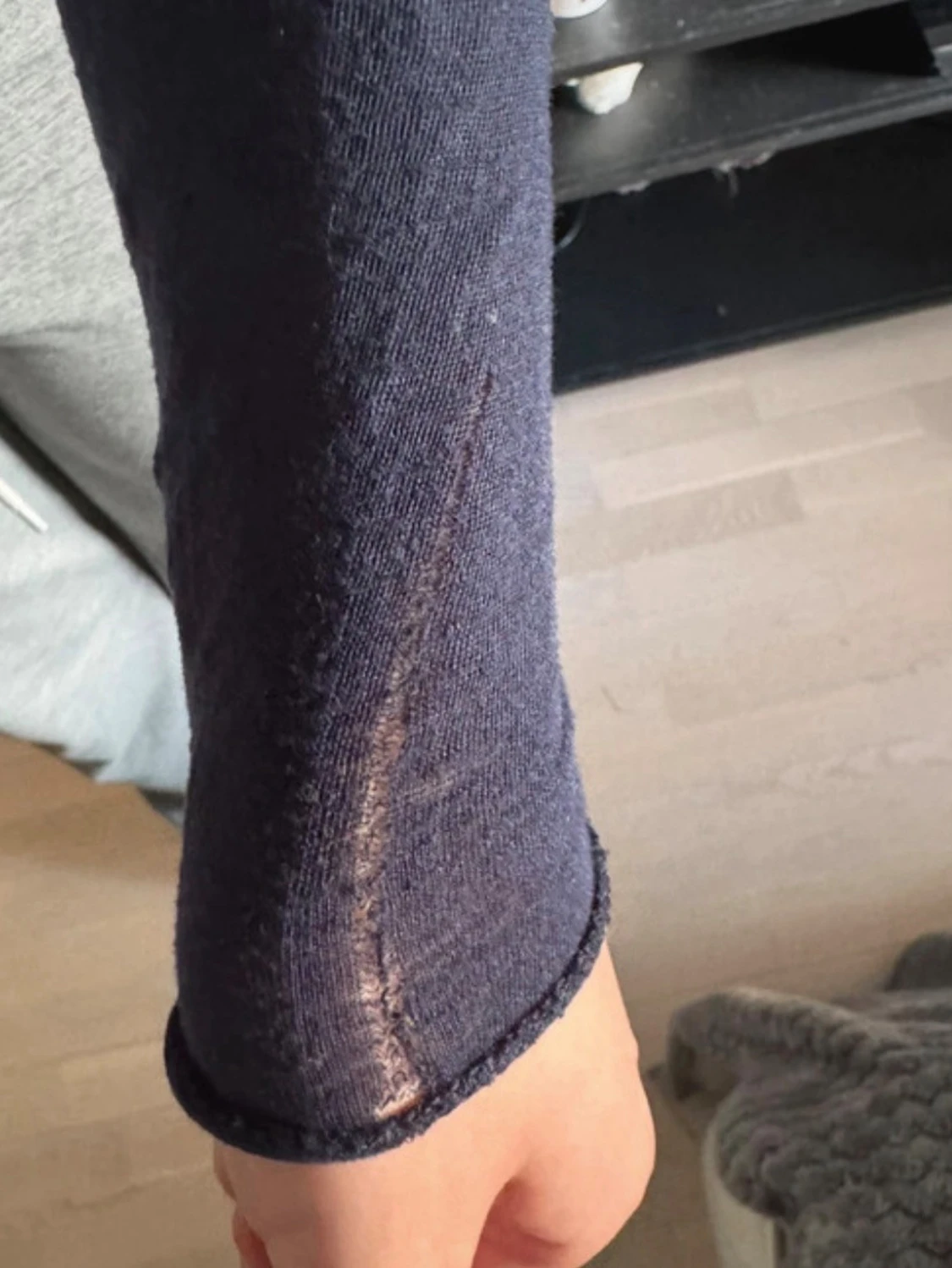 Mörkblå långärmad topp från Intimissimi  - 2