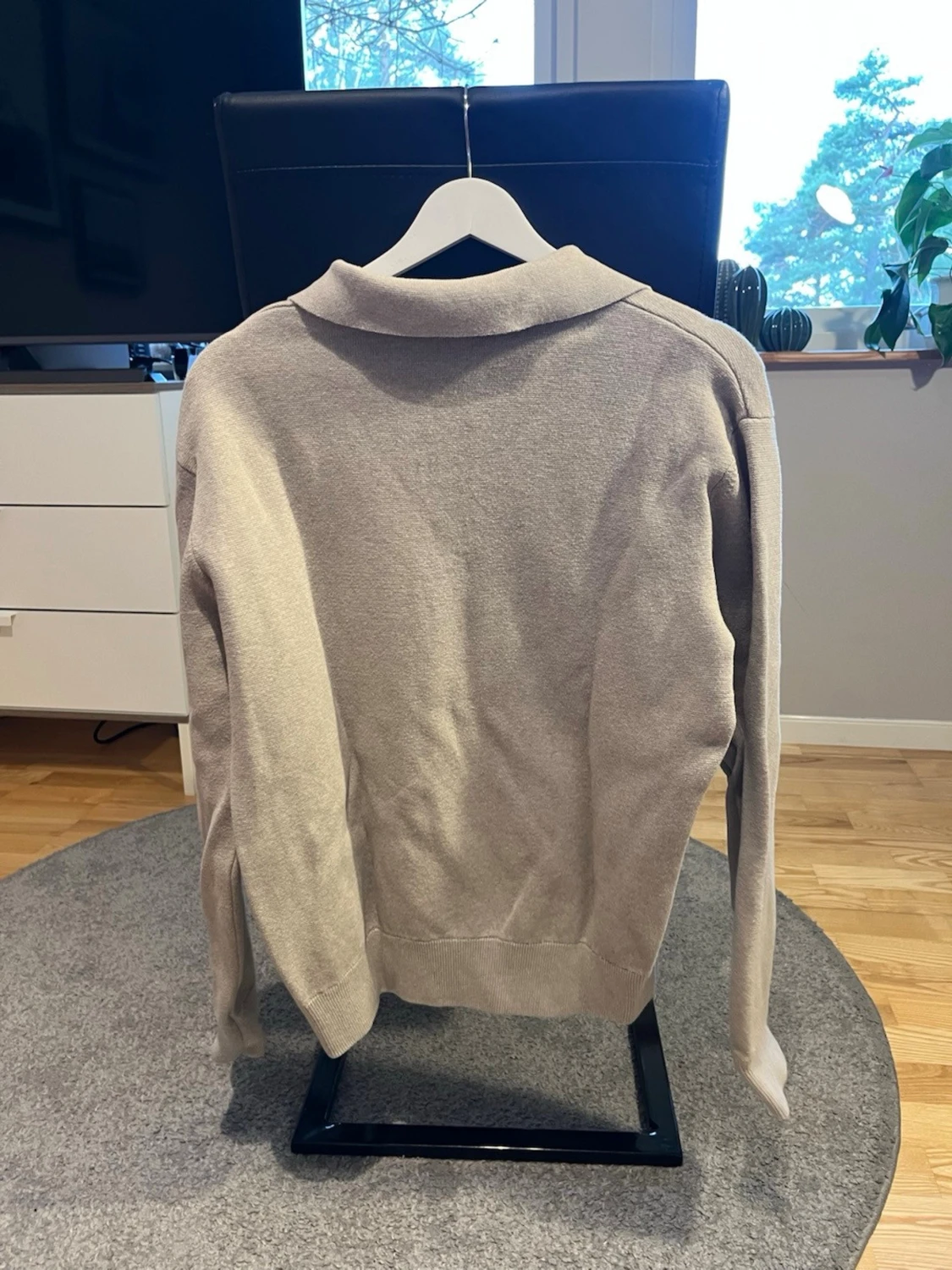 Beige halvzip tröja från Dobber storlek M - 1