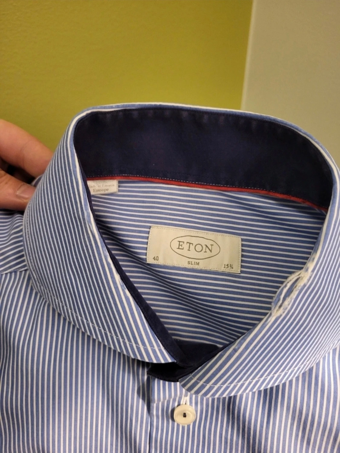 Blårandig skjorta från Eton - 2