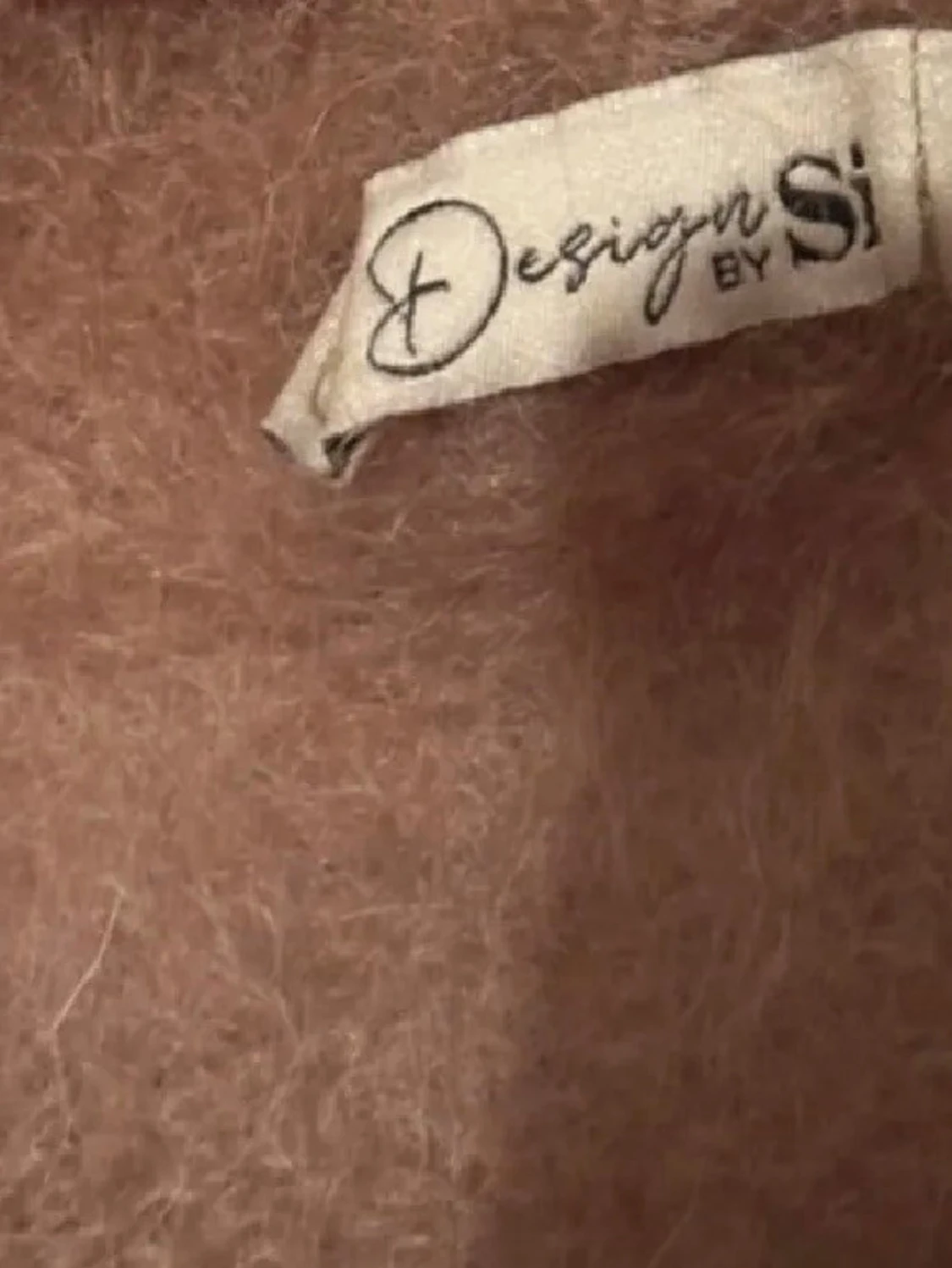 Beige off shoulder stickad tröja - 3