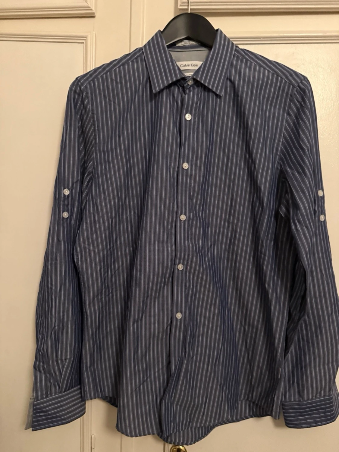 Blå randig skjorta från Calvin Klein