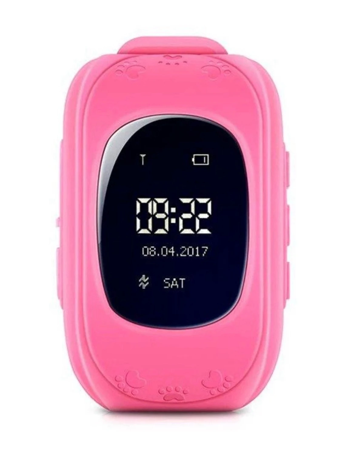 Rosa smartklocka med SOS och GPS - 5