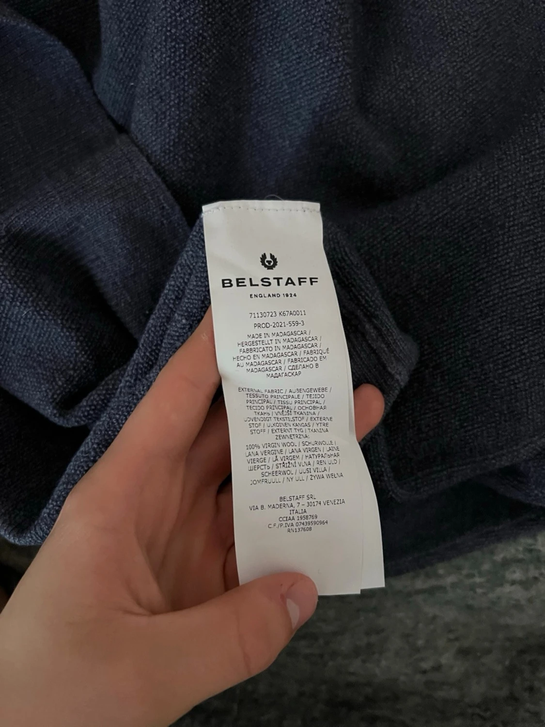 Mörkgrå stickad tröja från Belstaff - 4