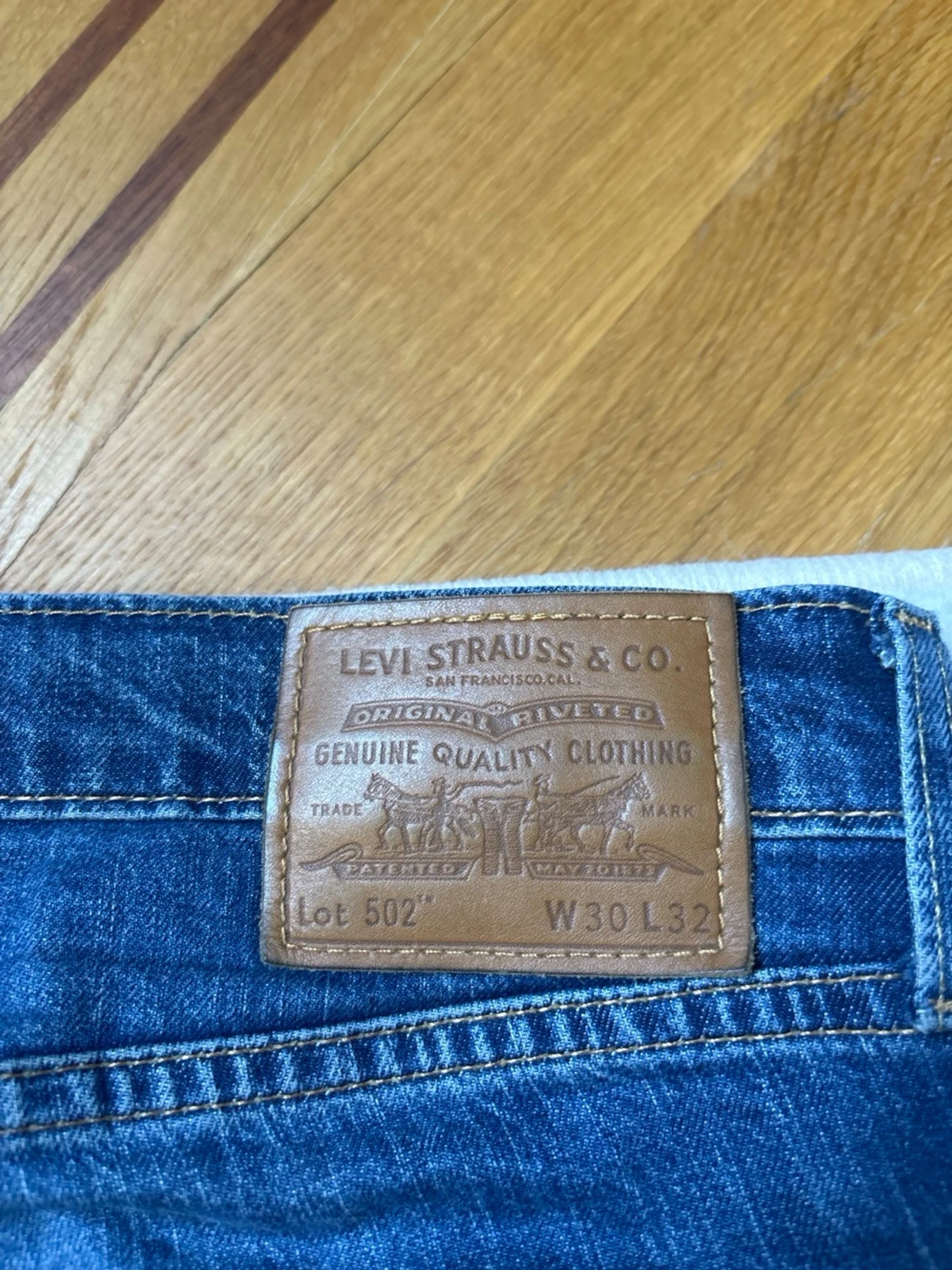 Levi's blå raka jeans - 2