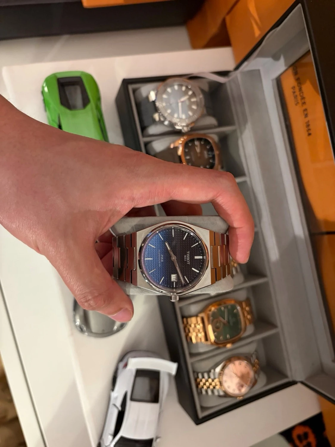 Tissot PRX blå klocka i stål - 3