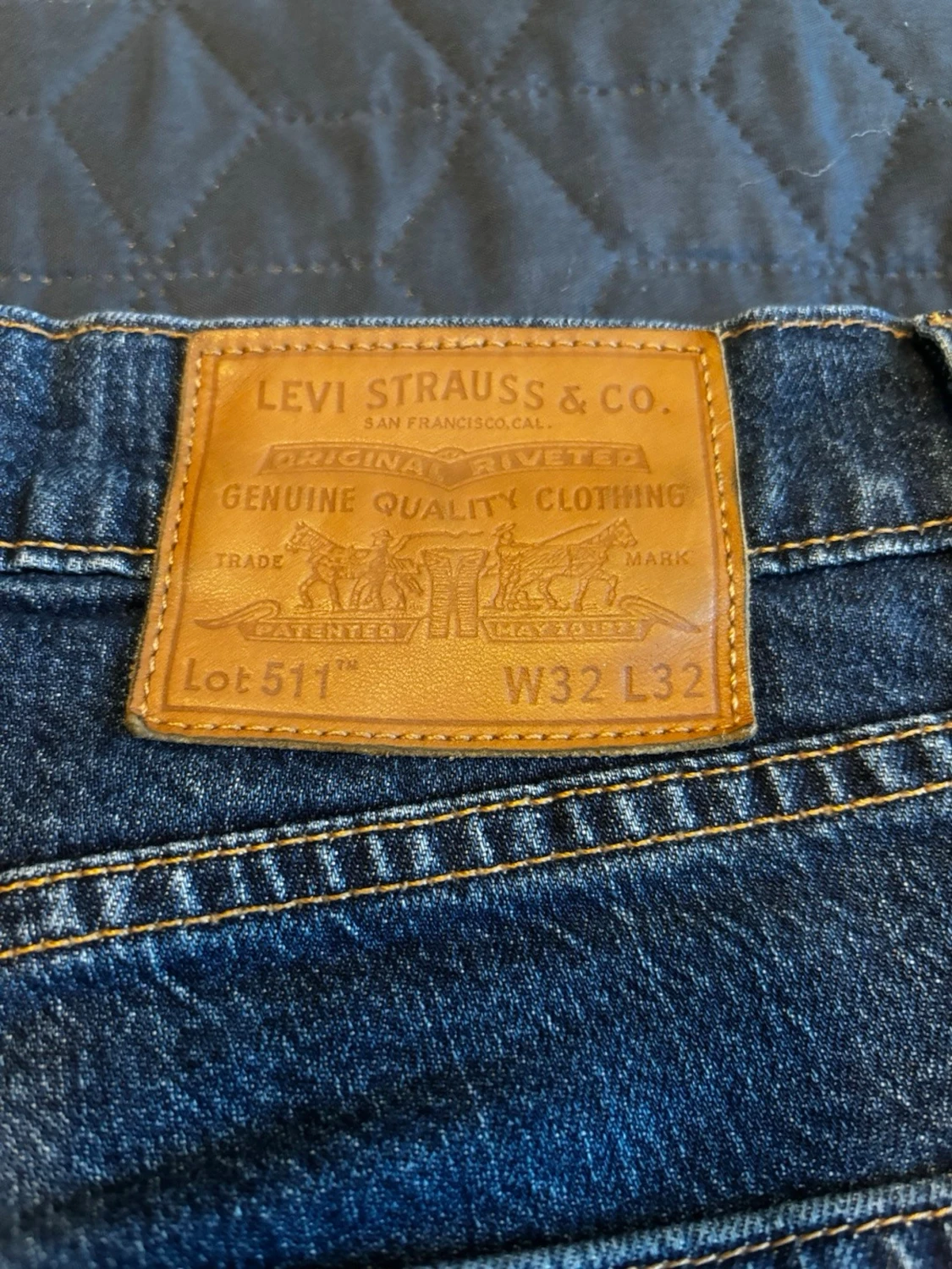 Levi's raka blå jeans - 2