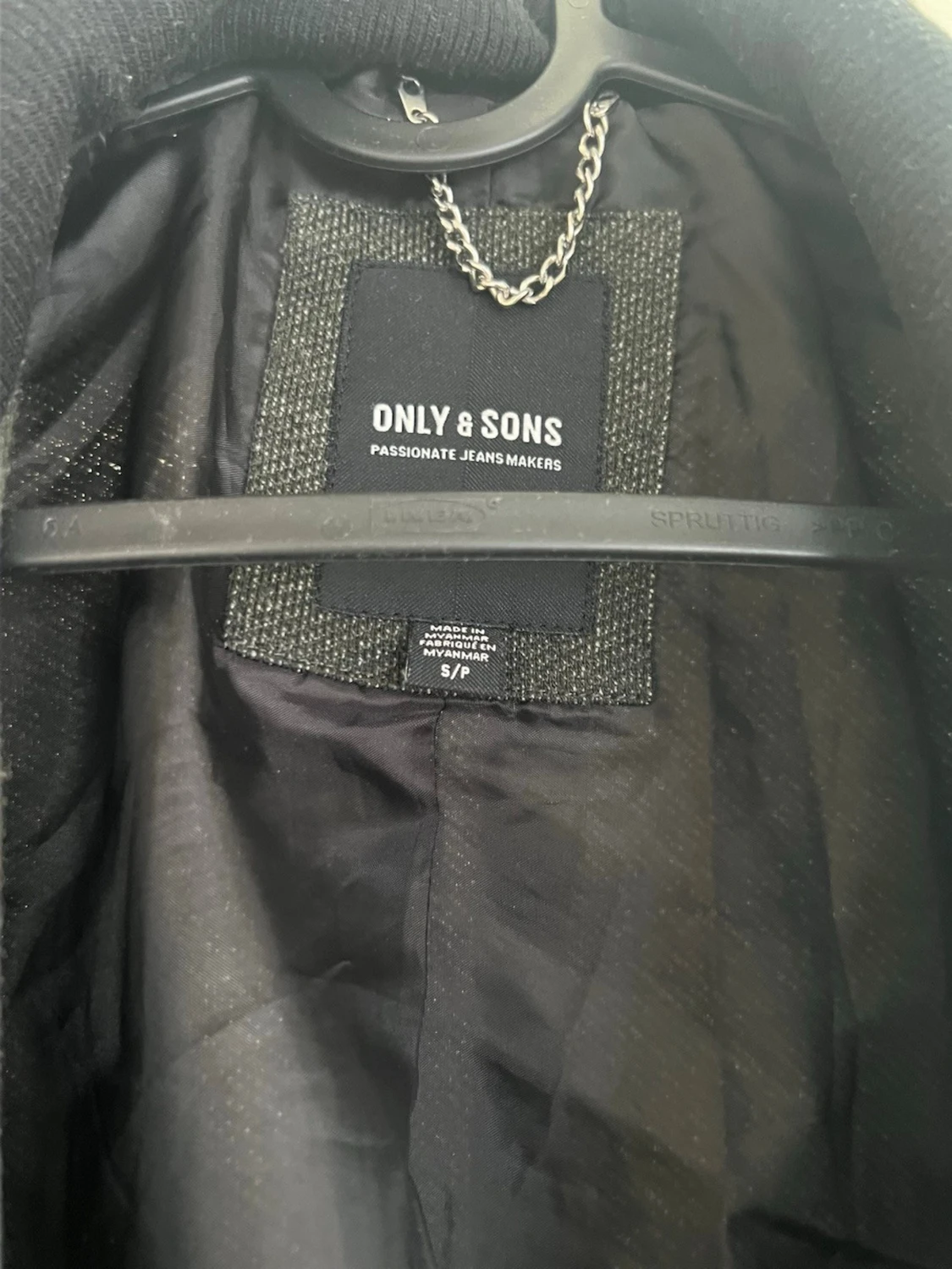 Mörkgrå kappa från Only & Sons - 1