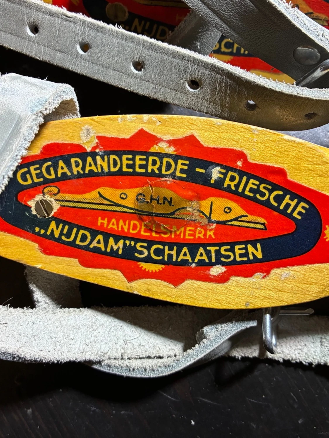 Nijdam träskridskor med läderremmar - 1