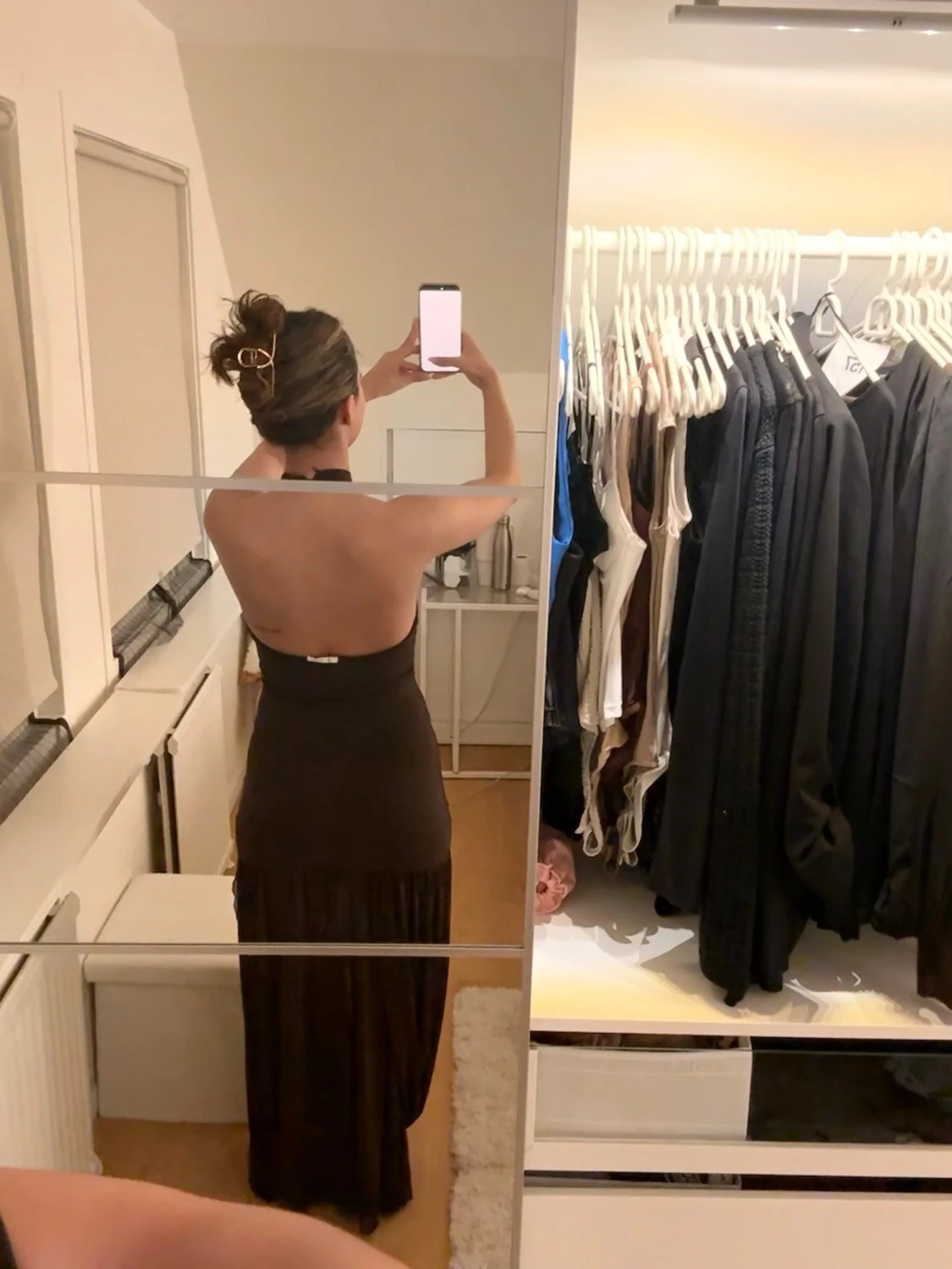 ZARA långklänning med halterneck - 2