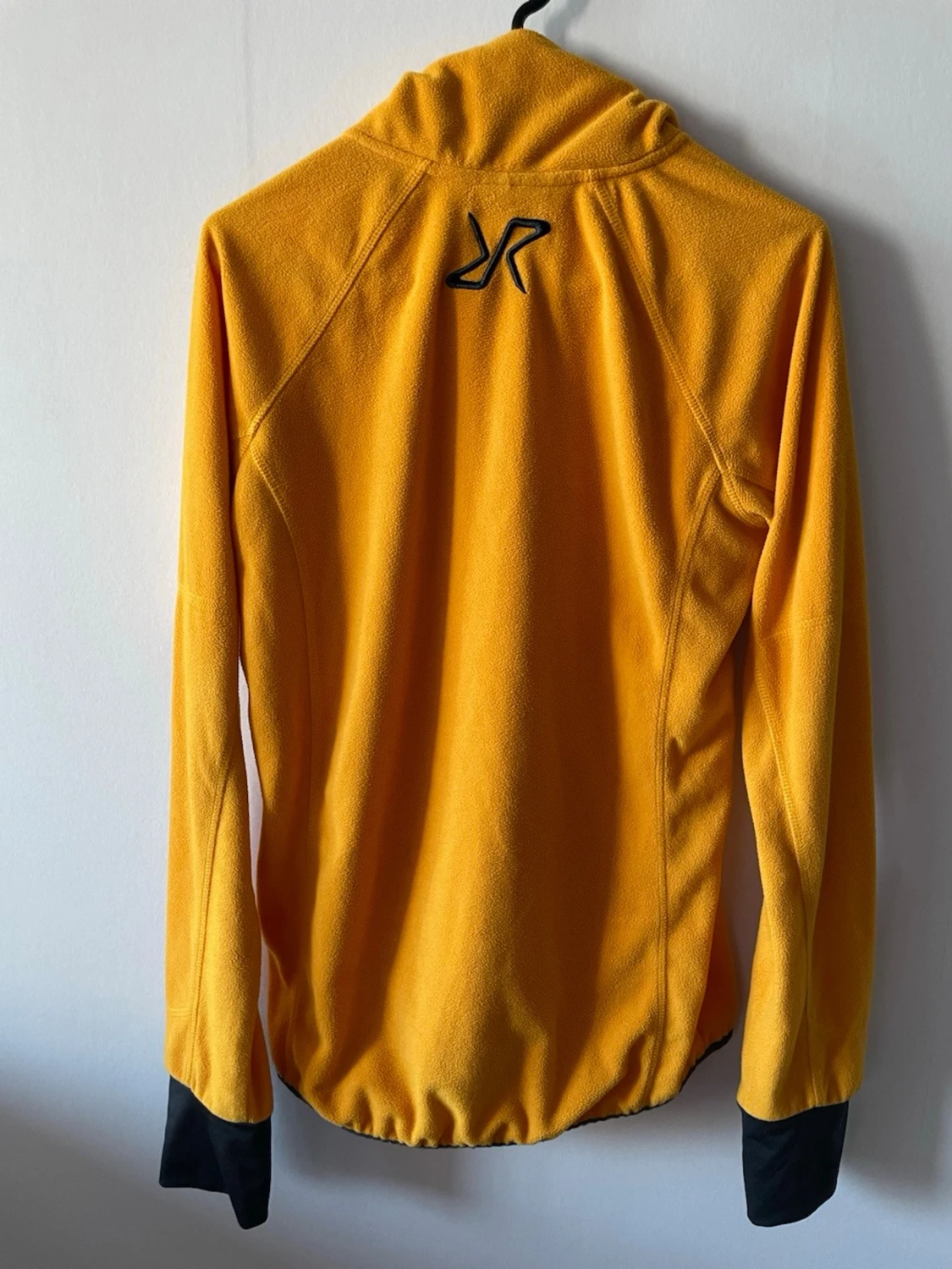 Gul fleecejacka från RVRC med halv dragkedja - 4