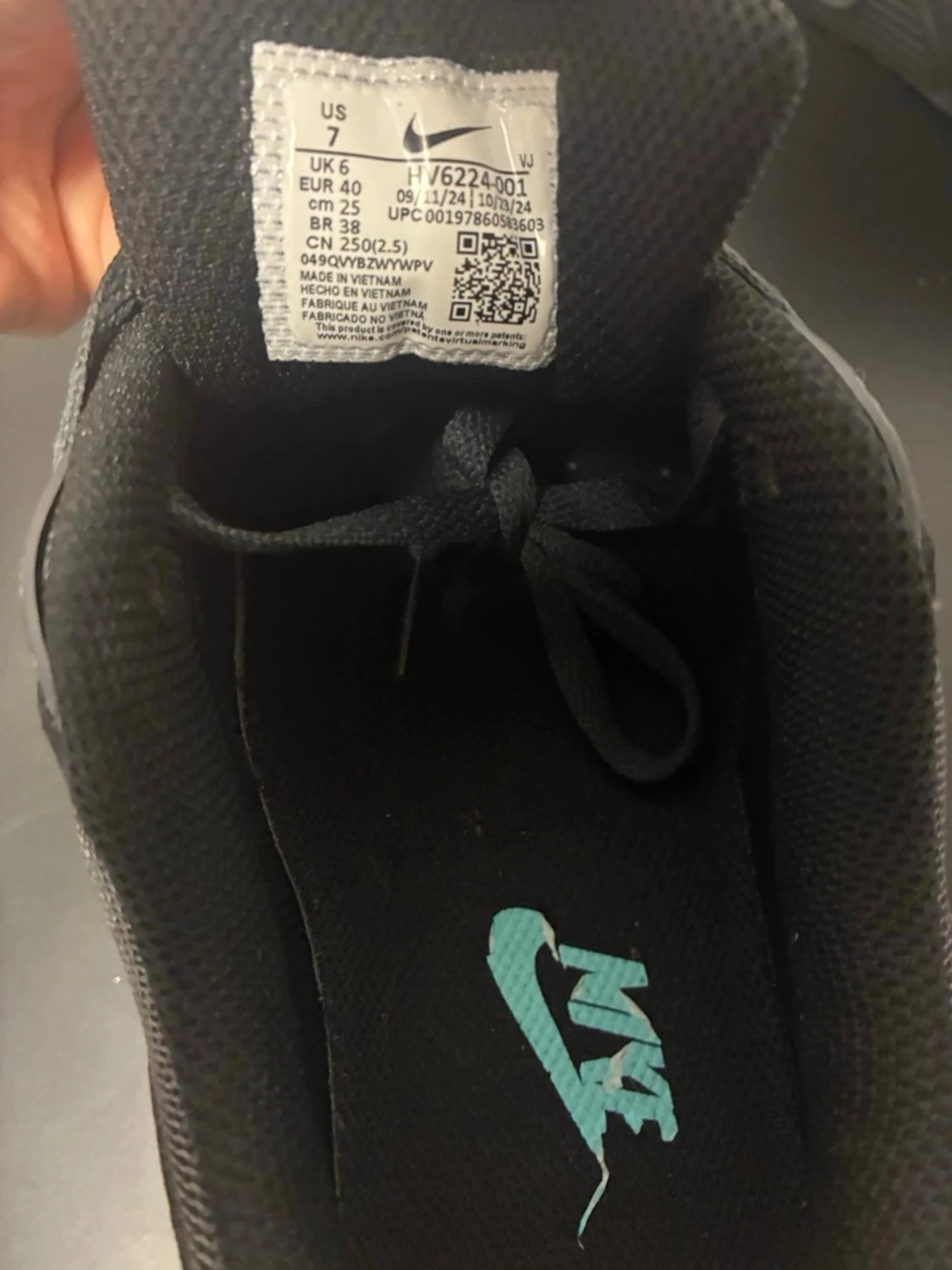 Nike Air Max 90 svart/turkos sneakers - 2