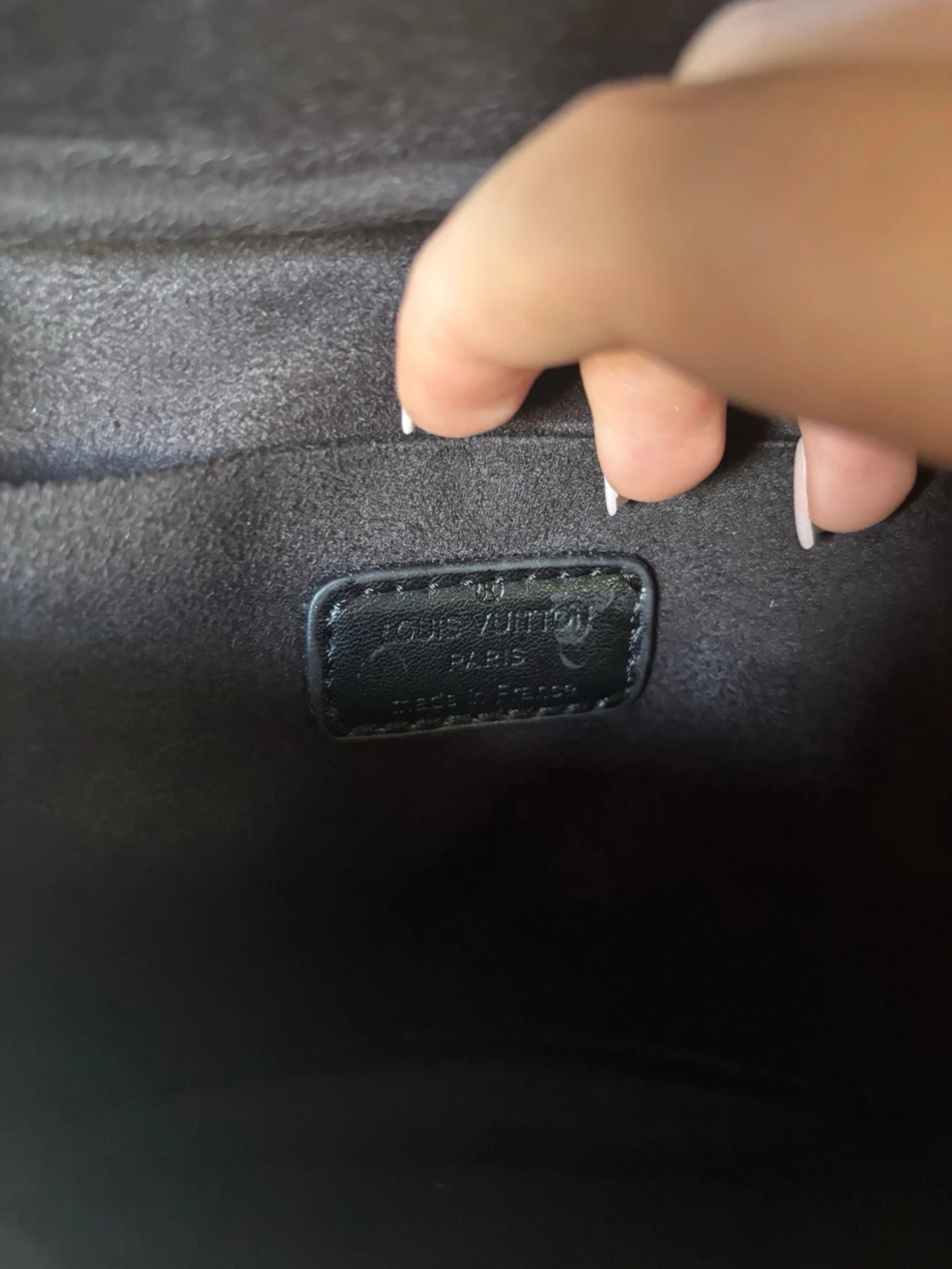 Svart monogram handväska  - 6