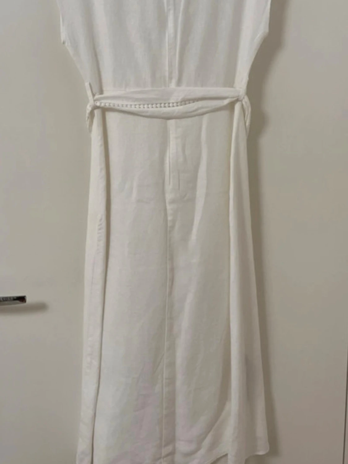 Mango linen wrap midi dress - 2