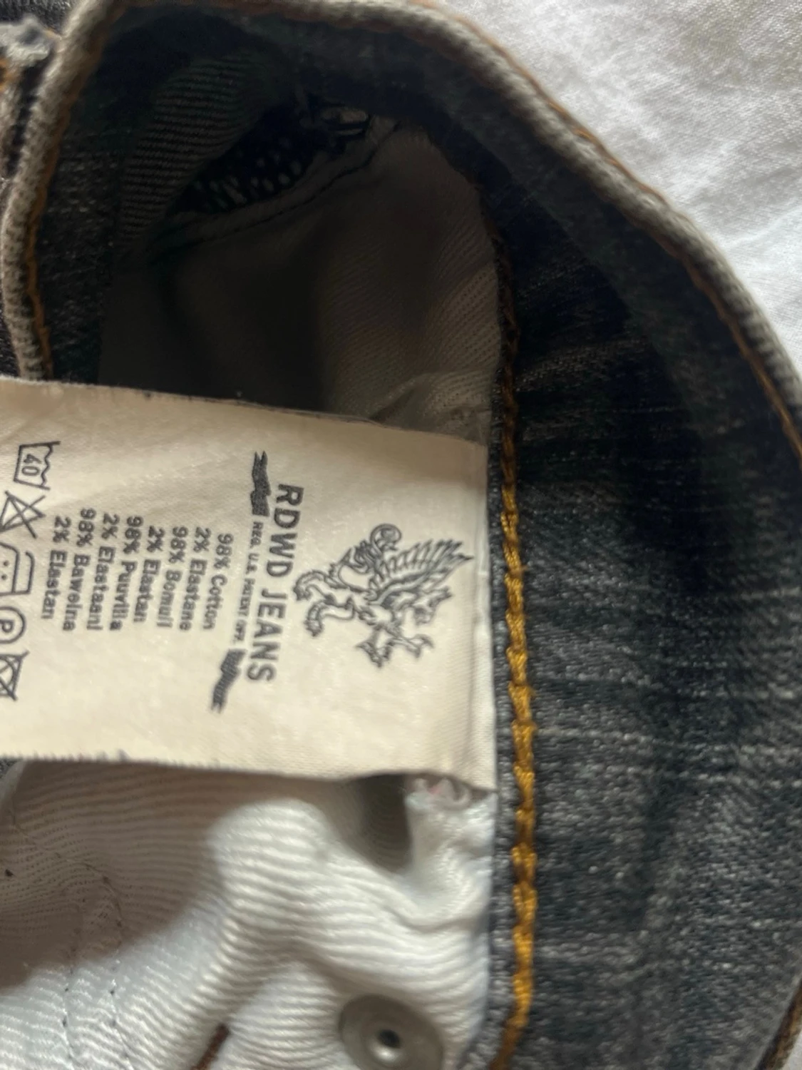 Grå straight leg jeans - 3