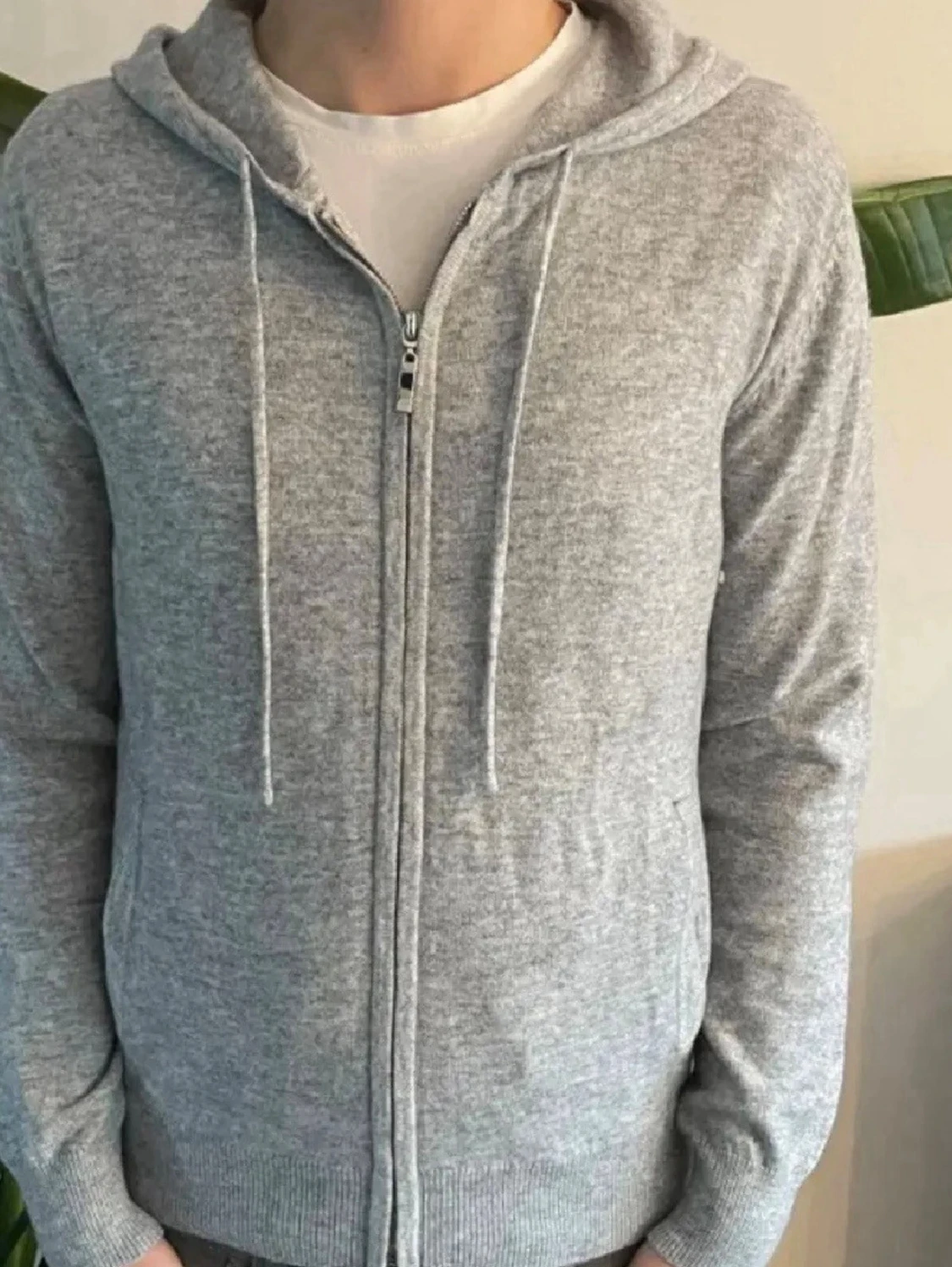 Kashmir hoodie zip