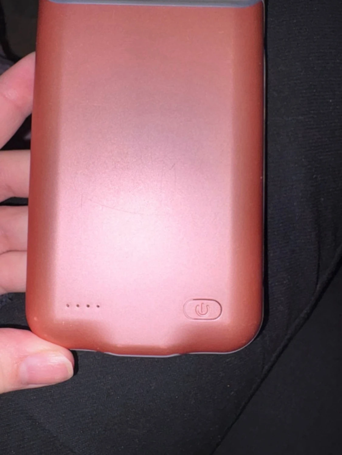 Rosa batteriskal till iPhone - 1
