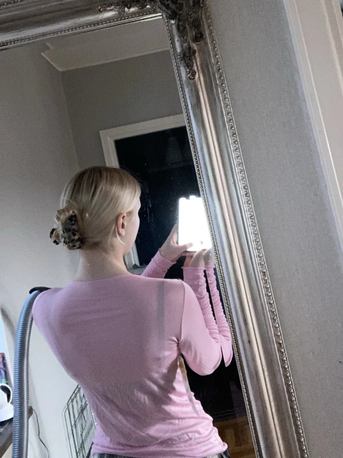 Ljusrosa långärmad topp - 2