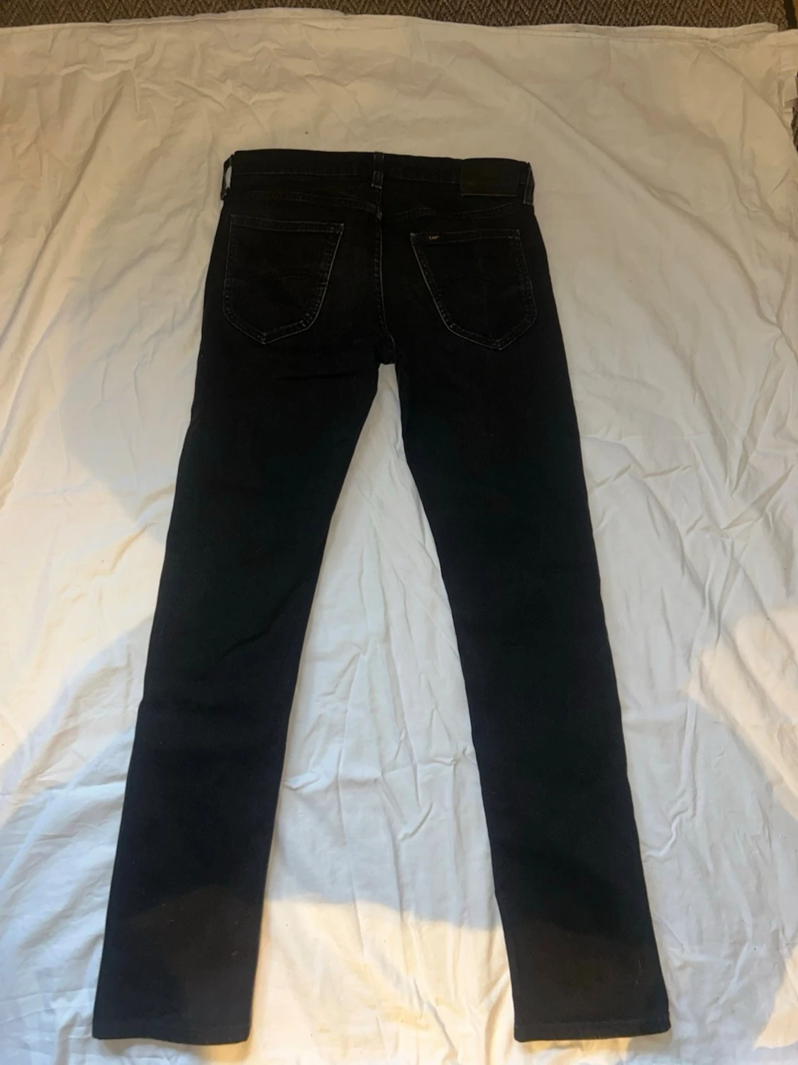 Svarta slim fit jeans - 1