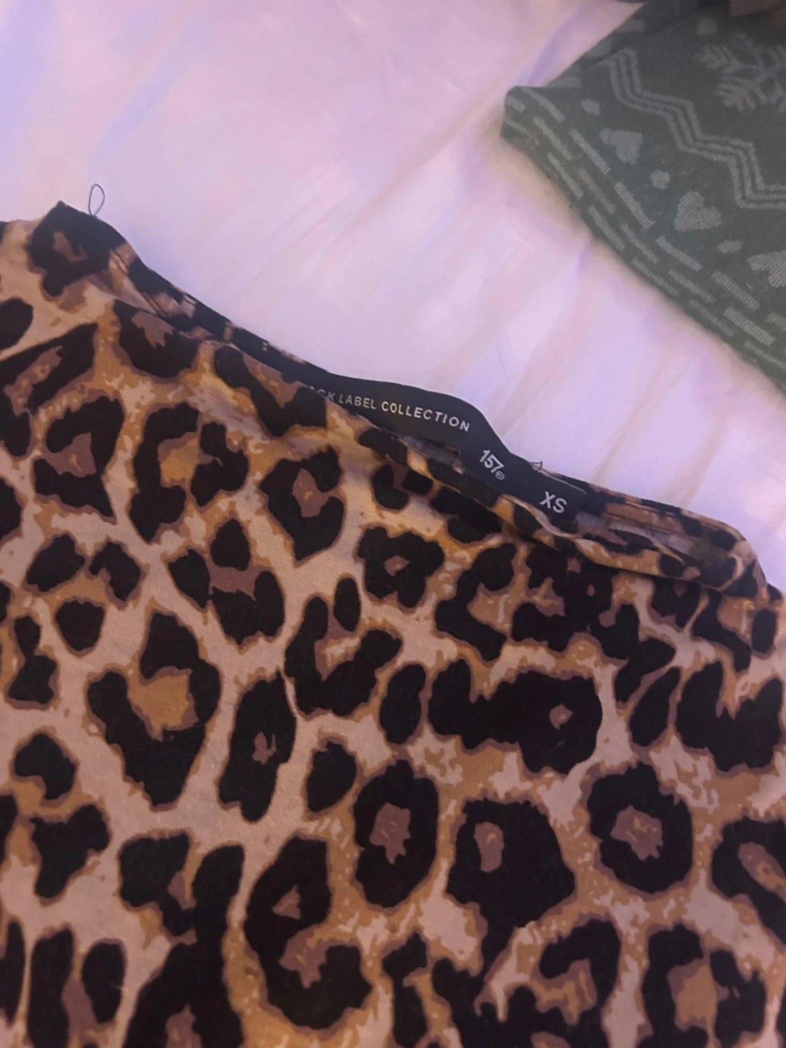 Leopardmönstrad topp XS Black Label - 1