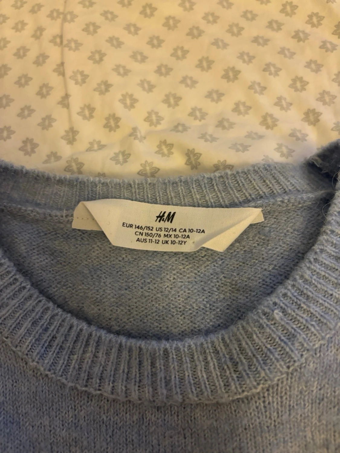 Ljusblå stickad tröja - 3