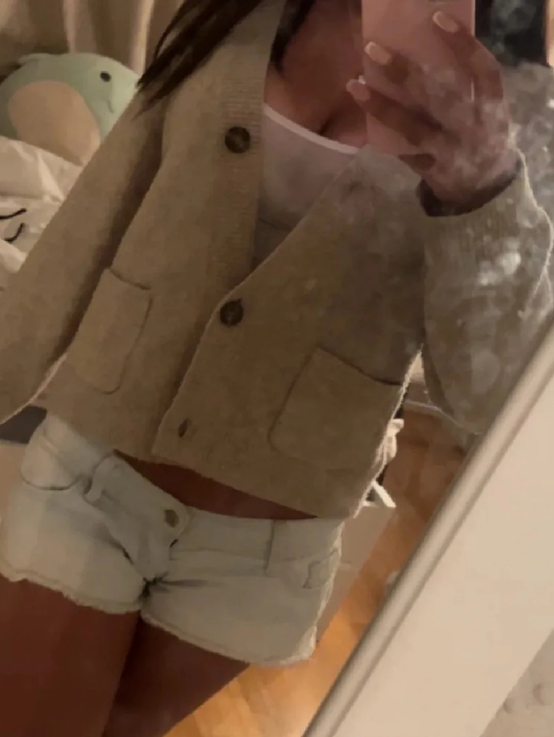 Beige kofta med knappar - 2