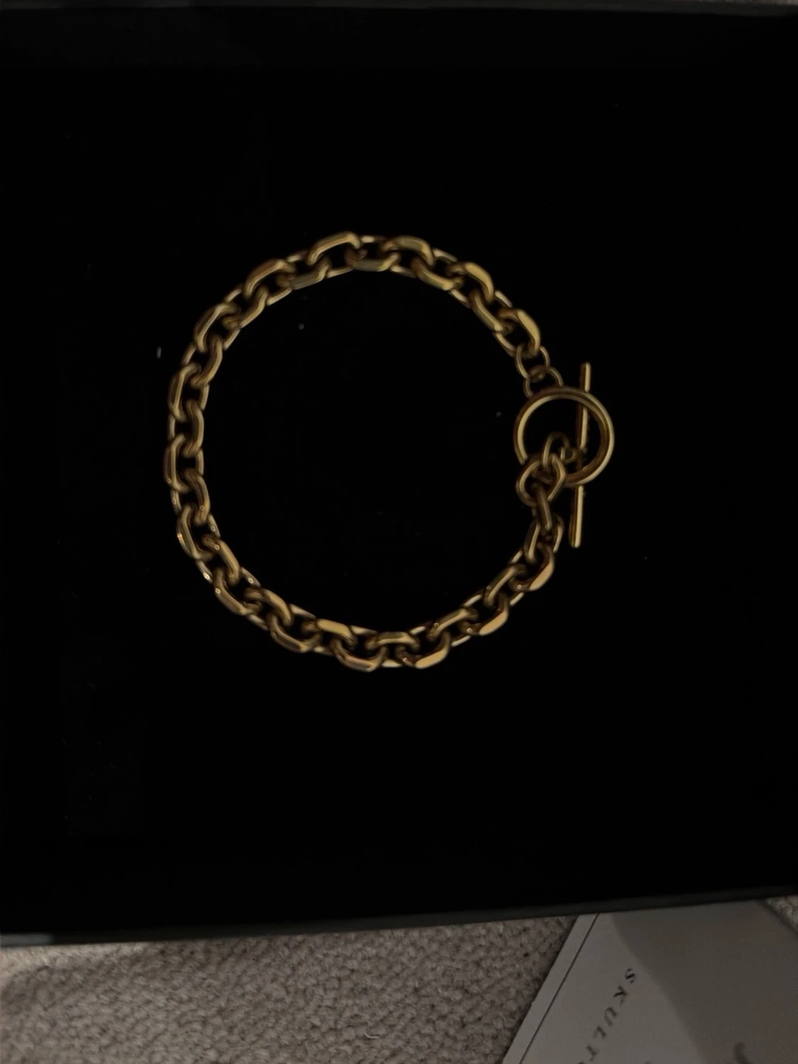 Guld kedjearmband Skultuna - 1