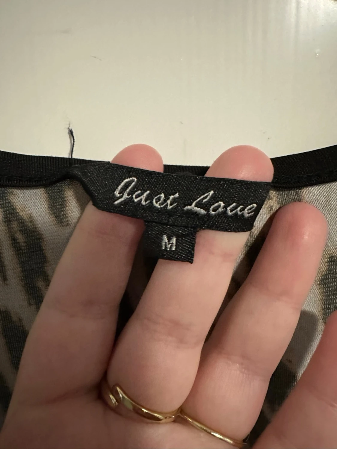 Leopardmönstrad långklänning Just Love strl: L - 1