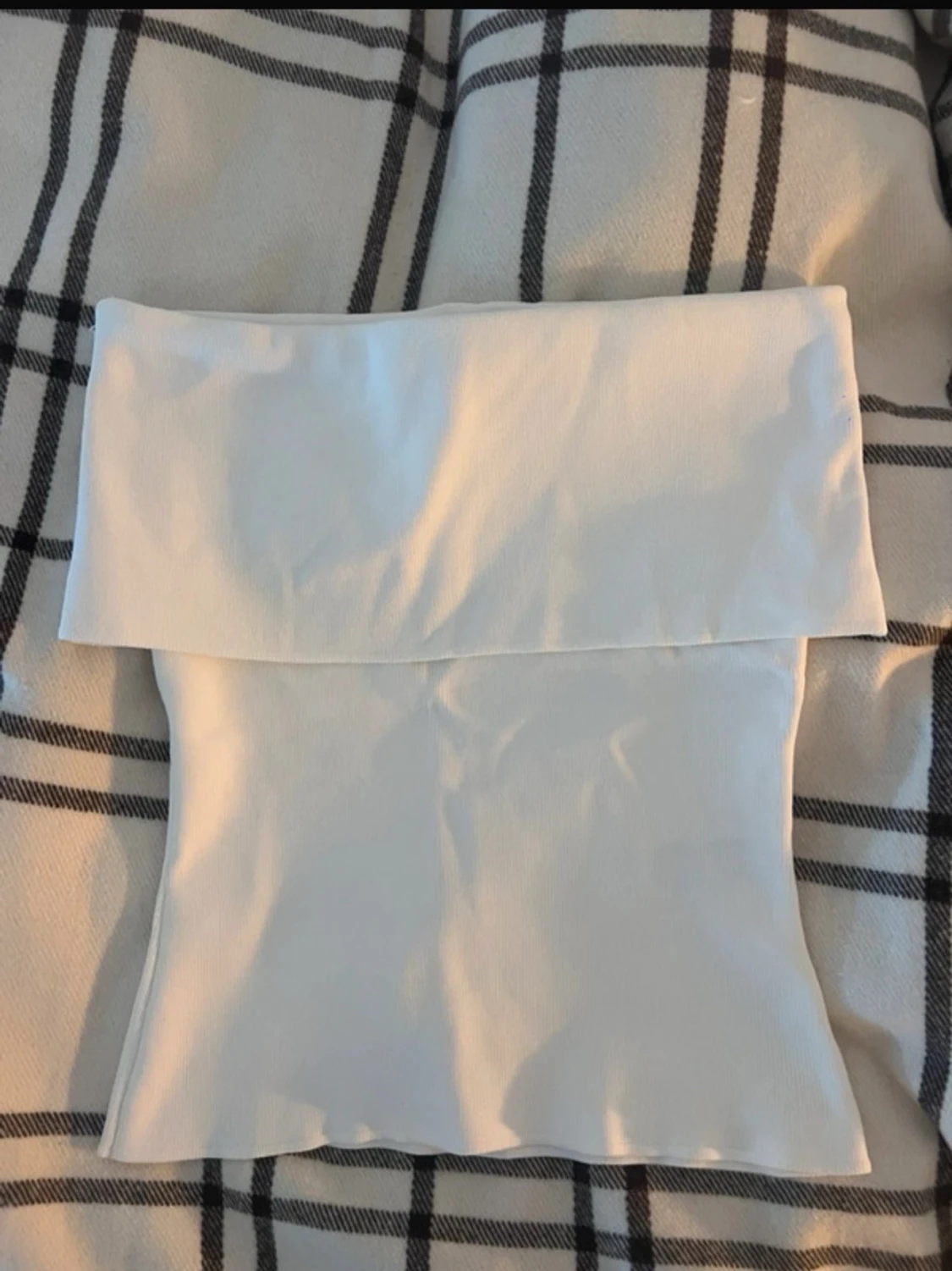 Zara vit bandeau tubtopp - 1