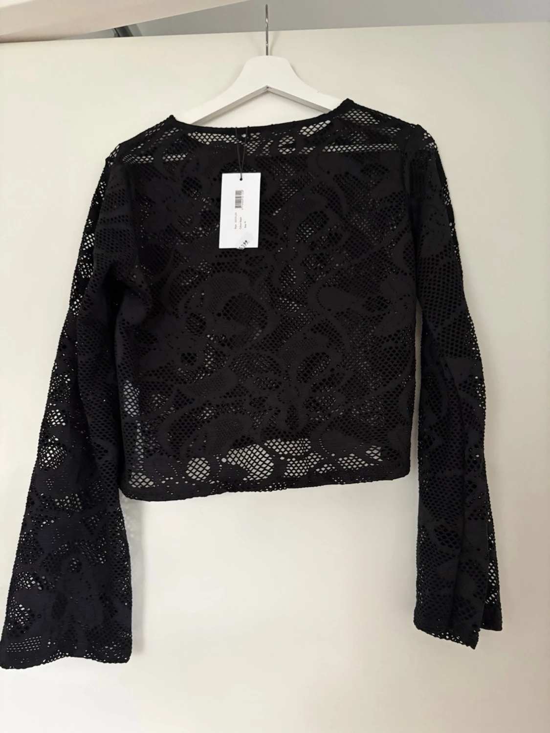 Svart spetsig långärmad topp Sisters Point prislapp kvar  - 3