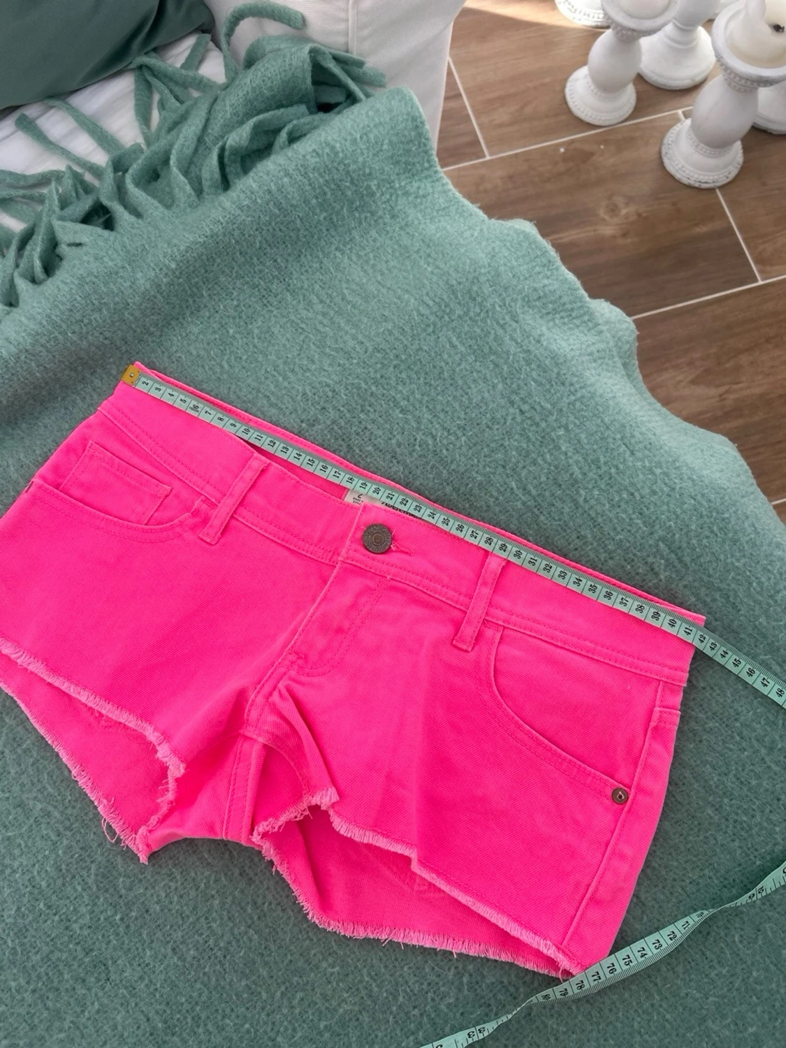 Abercrombie & fitch lågmidjade jeansshorts  - 3