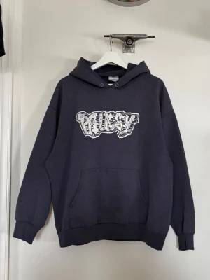 Vintage hoodie - Vintage hoodie. Tryck fram och bak. Sitter M-L. Sjukt nice faded blå/grå färg.