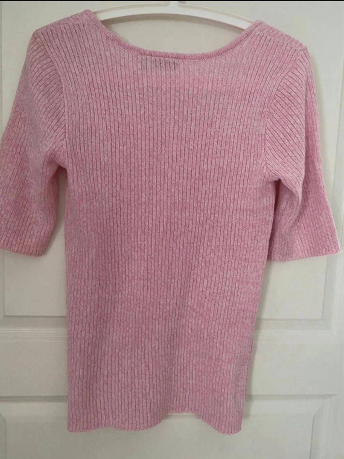 Rosa ribbad topp från Fransa - 4