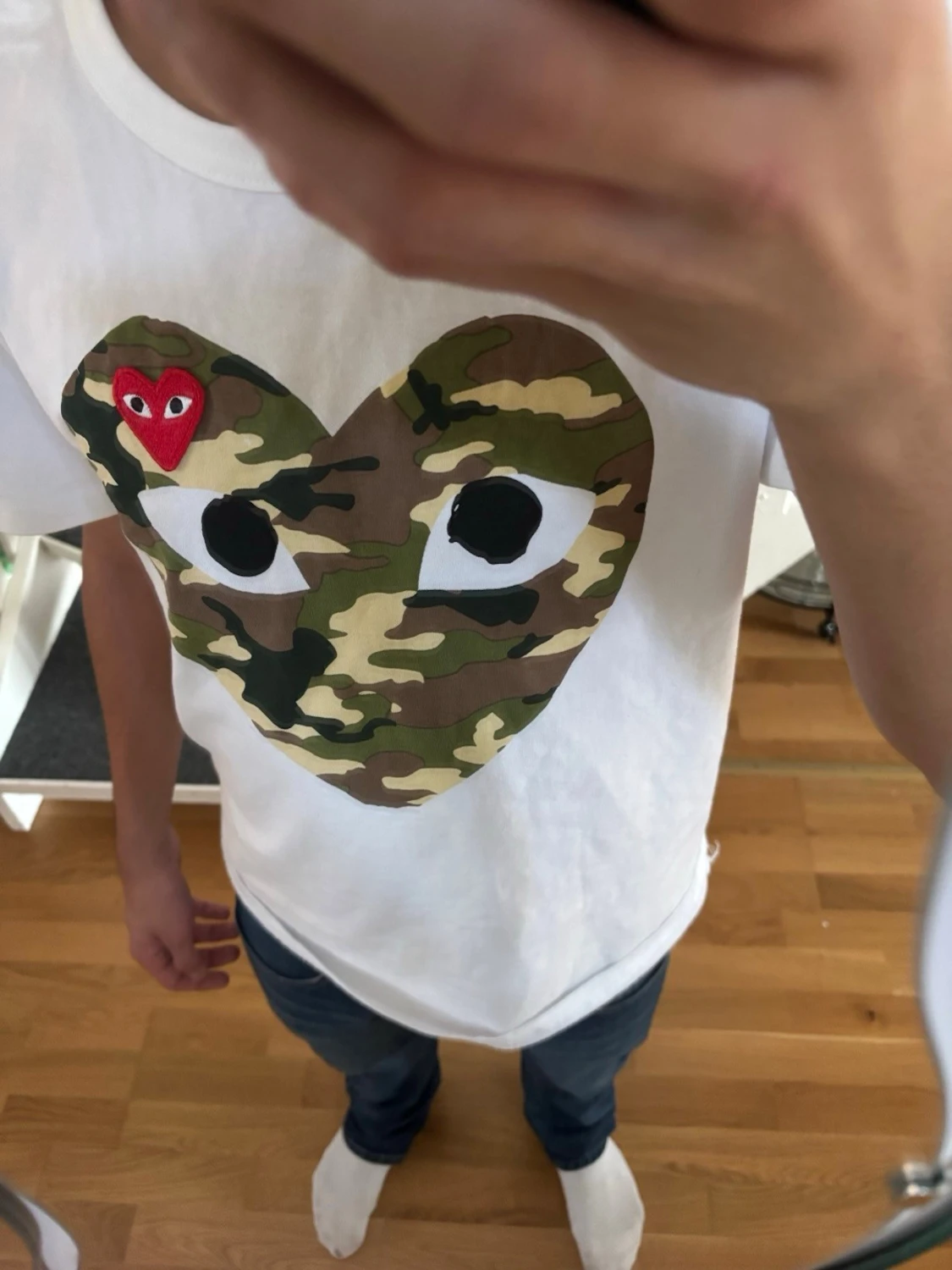 Vit Comme des Garçons Play t-shirt - 1