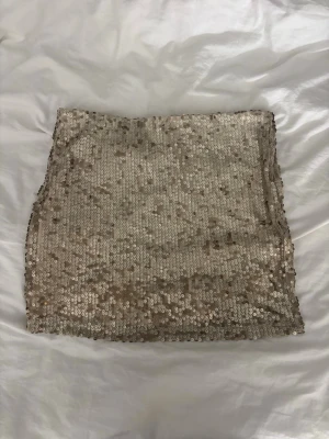 Paljett kjol/tub topp - Paljett kjol från Gina, passar som både kjol och tub topp. Fint skick. Tyvärr lite för stor för mig så har inte kunnat använda den. 