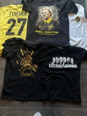 AIK T-shirts - Byte mot andra aik tröjor, allt är storlek L förutom den vita som är S