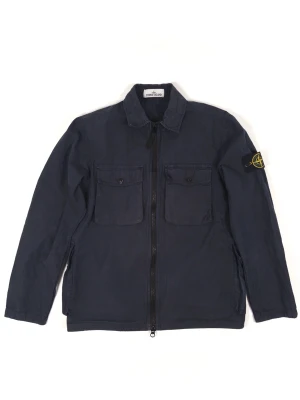 Stone Island Overshirt - Information: Stone Island Navy Blue Zip Overshirt, 2 front pockets and 2 back pockets, 70% cotton 30% nylon, Size S  Condition: The Overshirt has been gently used and is in very good condition. Pit to Pit: 52 cm / 20.5 Inches Chest: 104 cm / 40.9 Inches Length: 69 cm / 27.2 Inches