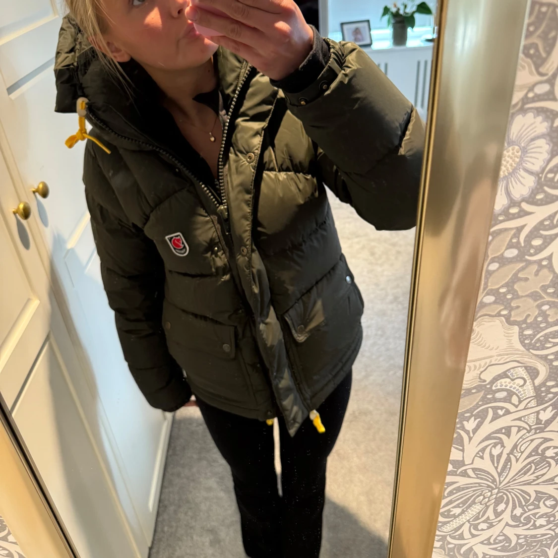 Grön Fjällräven Expedition dunjacka XS - 1