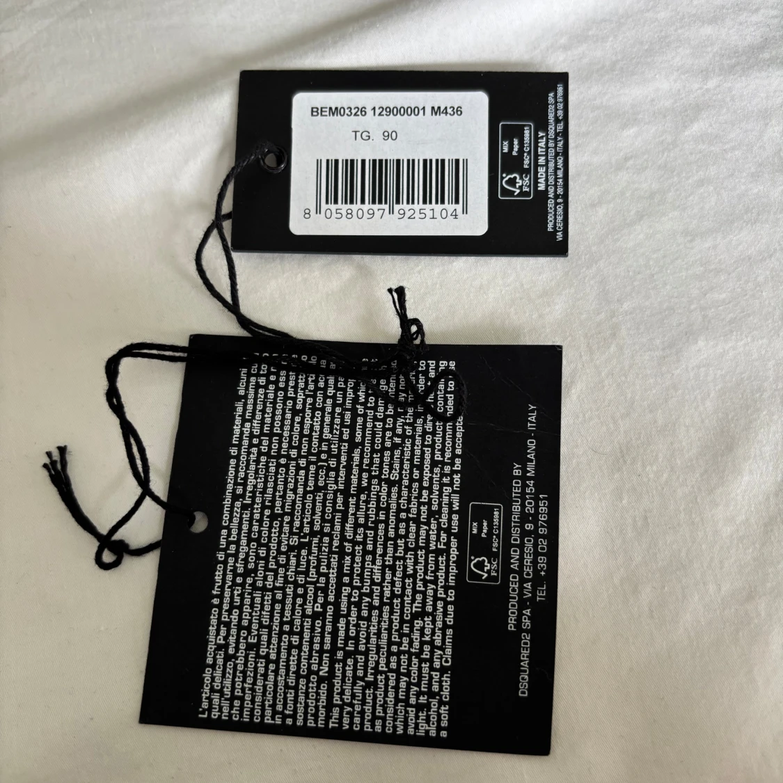 Svart skärp från Dsquared2 med ICON-spänne - 3