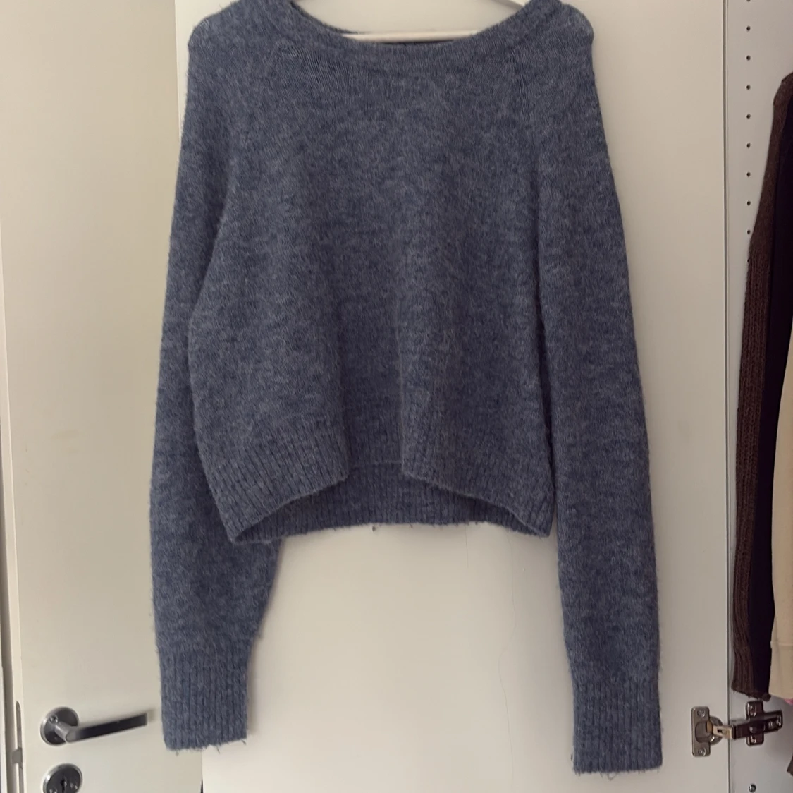 Blå stickad tröja från carin Wester 