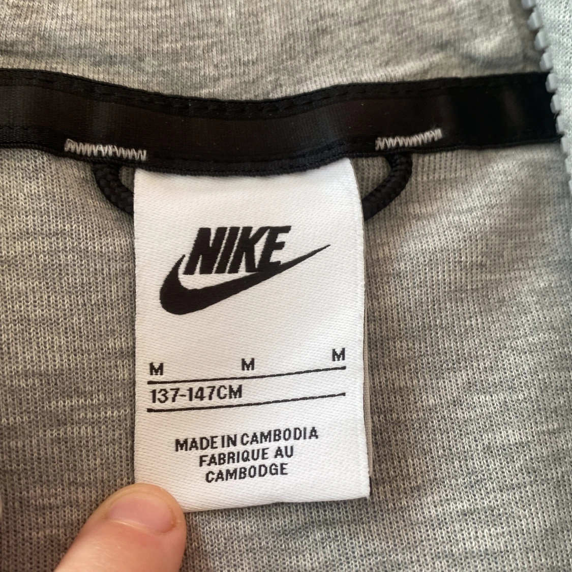 Grå huvtröja från Nike barn - 3