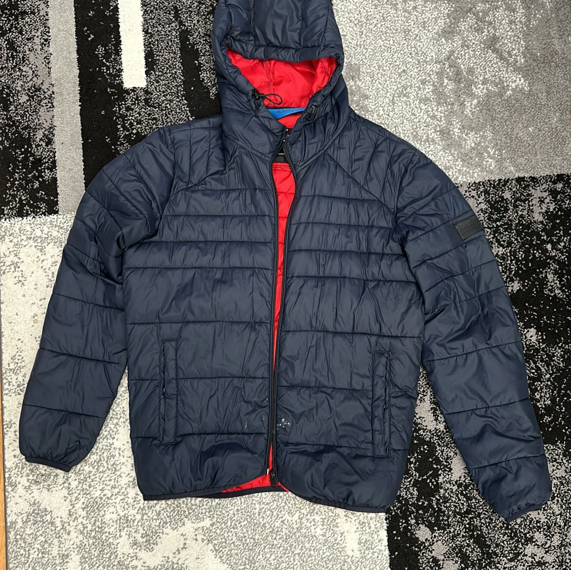 Blå pufferjacka från Jack & Jones