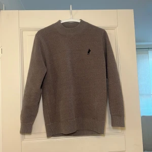 Brun tröja från Ralph Lauren - Säljer en stilren brun tröja från Ralph Lauren med rund halsringning och det klassiska logotypbroderiet på bröstet. Tröjan har långa ärmar och ribbade muddar vid ärmslut och nederkant. Perfekt för en avslappnad och snygg look.