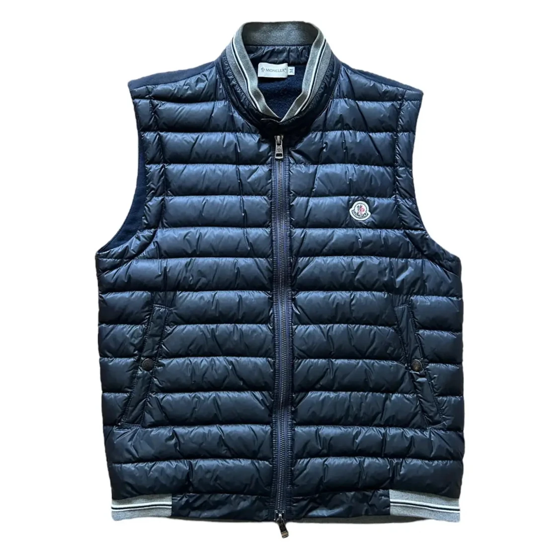 Blå dunväst från Moncler