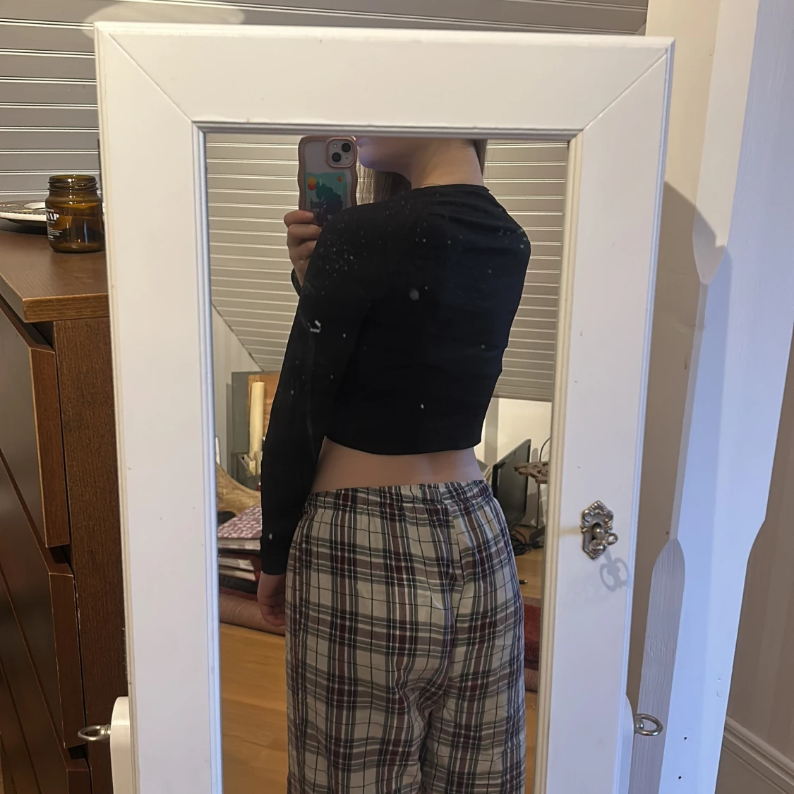 Svart långärmad träningströja  - 1