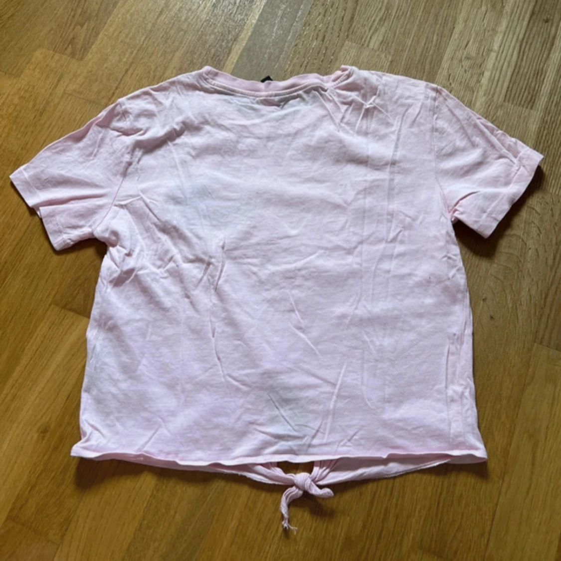 Rosa knyt-topp med broderad ros H&M - 1