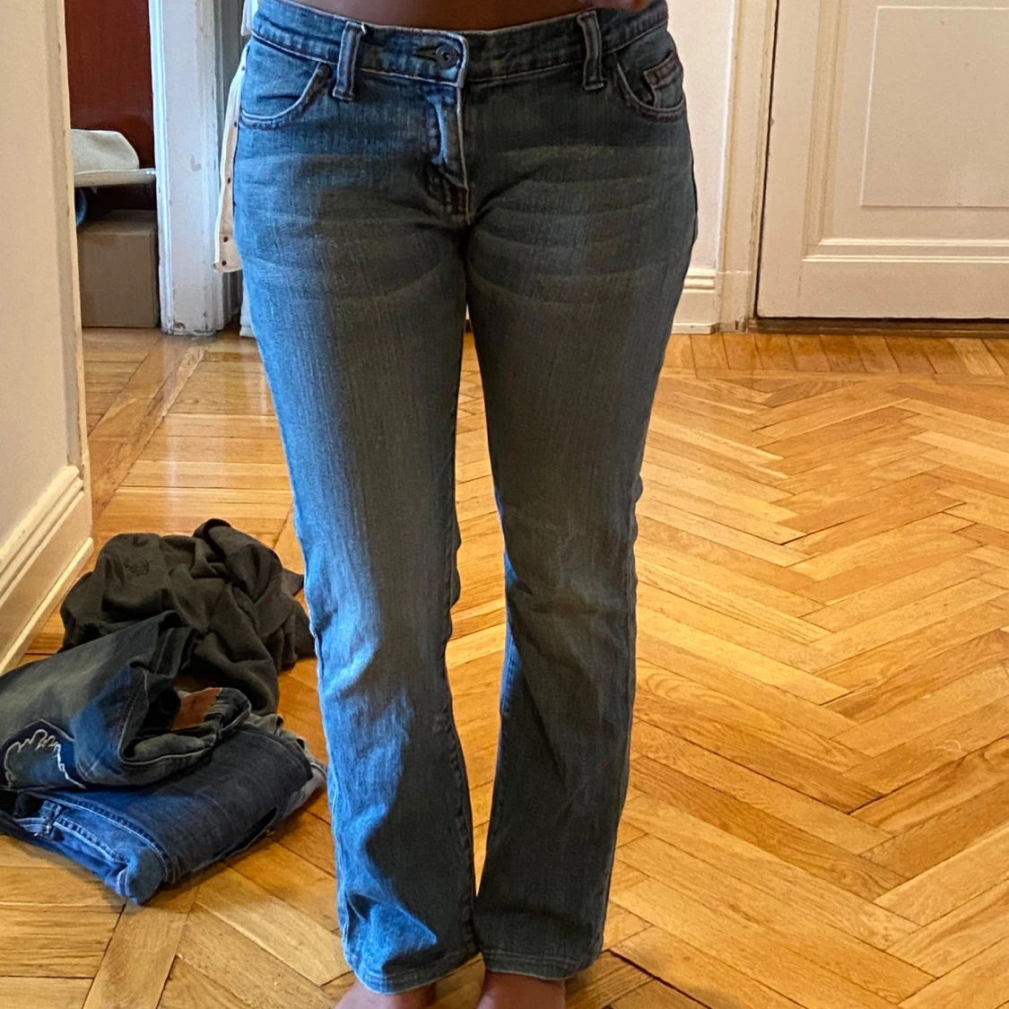 blå jeans