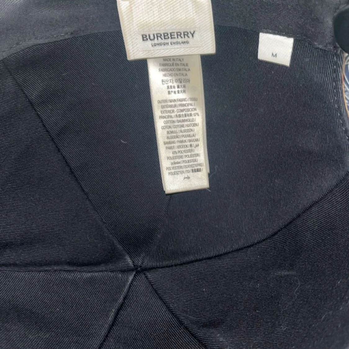 Burberry rutig keps beige M - 4